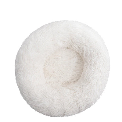 Panier Rond Donut Fibre Longue pour Chien 40 à 110 cm