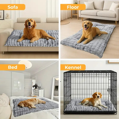 Matelas Moelleux Épais pour Chien Polyester Doux 120x60 cm