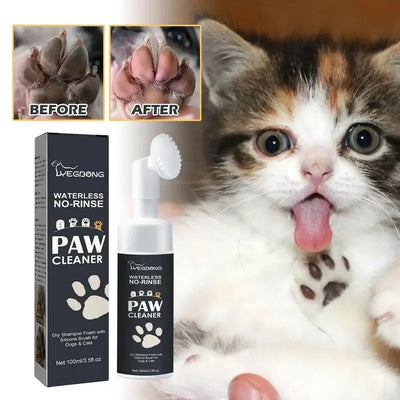 Mousse Nettoyante Pattes Sans Rinçage Chien