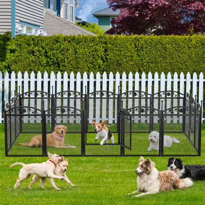 Parc pour Chien RapDuty 8 Panneaux Métal Extérieur