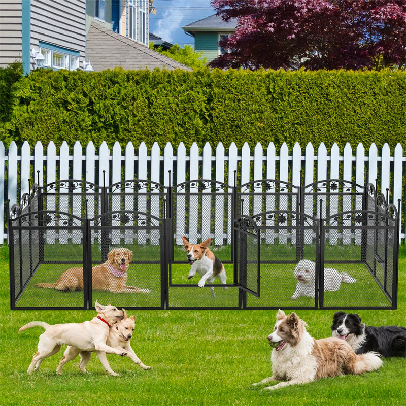 Parc pour Chien RapDuty 8 Panneaux Métal Extérieur