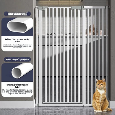 Barrière pour Chien Extensible Fermeture Automatique 76 à 97 cm