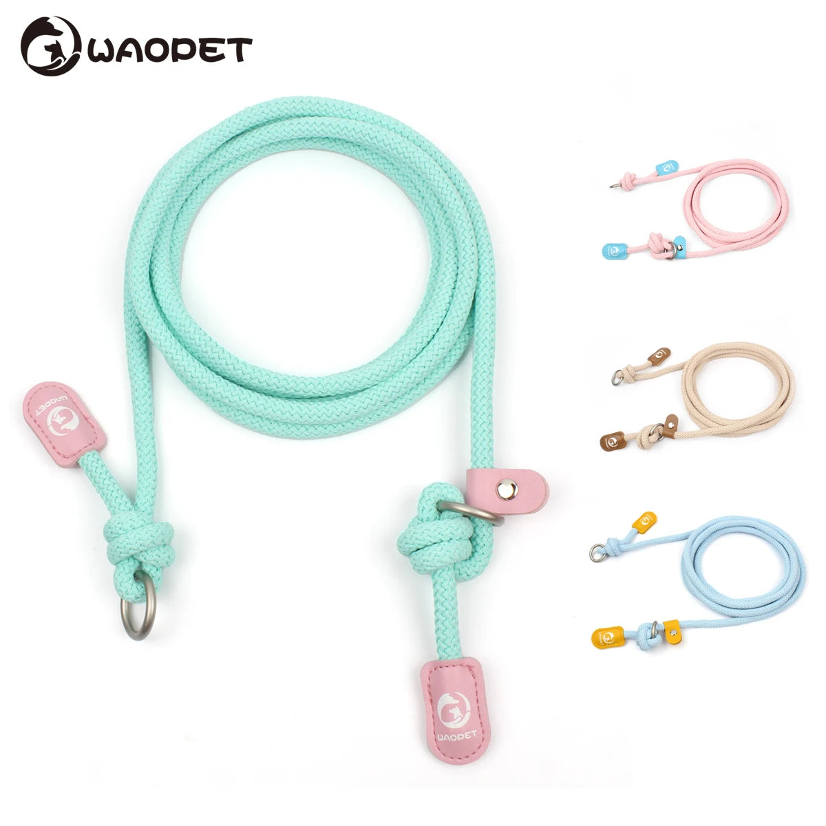 Laisse Mains Libres Canicross Corde Nylon Bandoulière 150 cm
