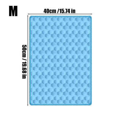 Tapis Rafraîchissant Grand Format pour Chien, Bleu, du S au 2XL