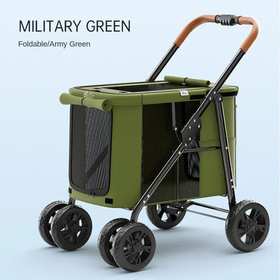 Chariot de Promenade Pliable Gros Chien 30 kg