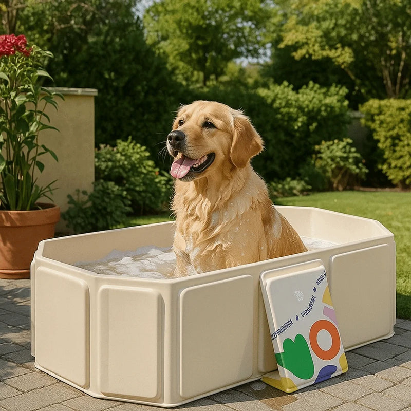 Baignoire pour Chien Pliante, Trous de Drainage, PVC