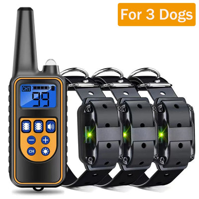 Collier Anti-Aboiement Électrique Gros Chien Télécommande