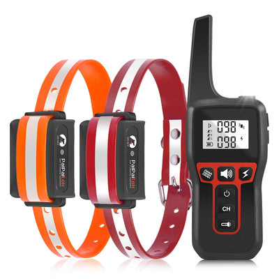 Collier Électrique de Dressage 2 Chiens Télécommande 1000 m