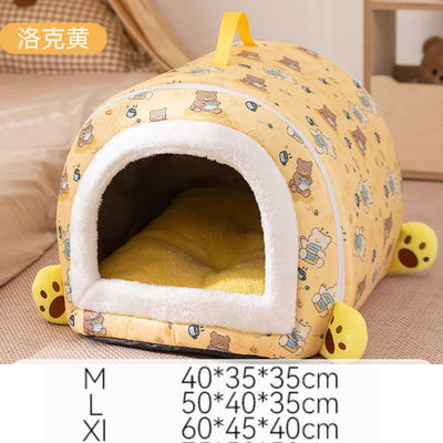 Niche d'Intérieur pour Chien Cabane en Arche Petit Chien 3 Tailles