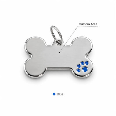 Médaille Gravée en Os à Griffes pour Chien