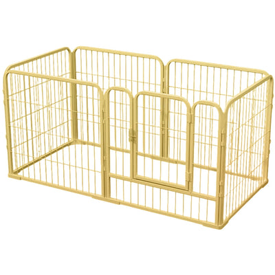 Parc pour Chien Robuste 6 Panneaux Pliable avec Porte