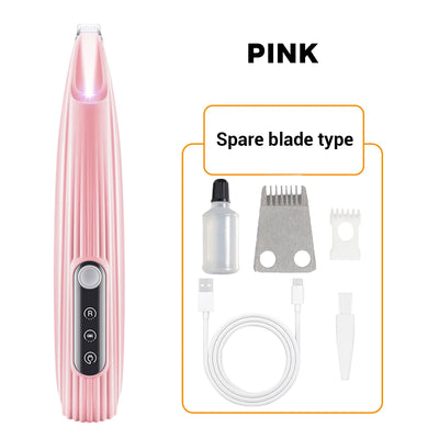 Mini Tondeuse pour Chien Pattes Silencieuse Lumière LED