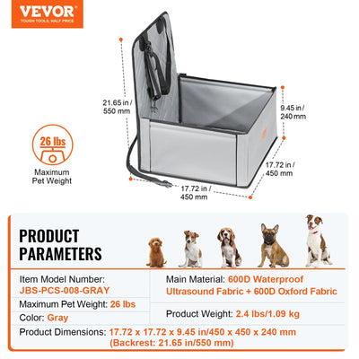 Siège Auto Imperméable Gros Chien 45kg