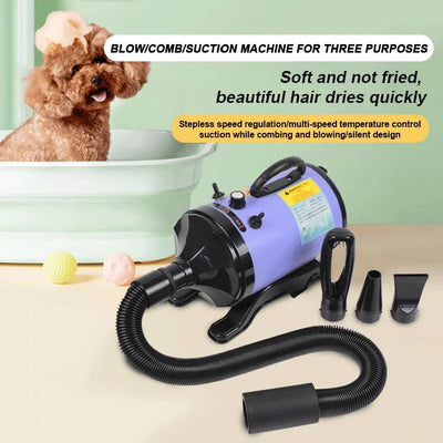 Souffleur de Toilettage Sèche-Poil 2800 W Air Chaud Réglable