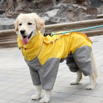 Manteau Imperméable à Capuche pour Grand Chien