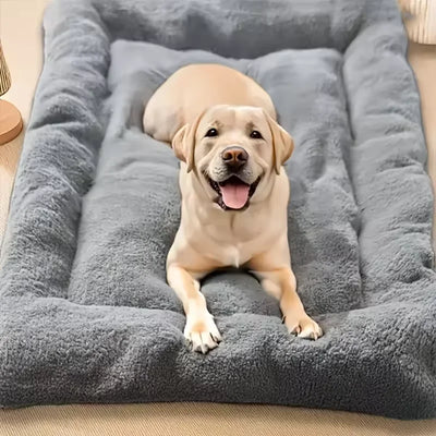 Matelas Épais 120x60 cm Gros Chien Gris Intérieur