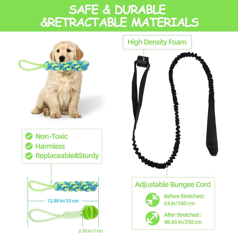 Jouet de Traction Élastique à Suspendre pour Chien