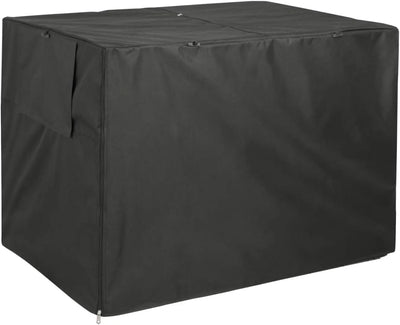 Housse pour Cage à Chien Métallique Polyester Noir