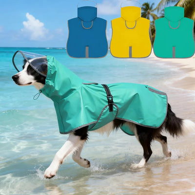 Manteau Imperméable Chien Visière Réfléchissant du L au 6XL