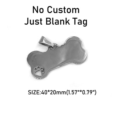 Lot de 5 Médailles Gravées Vierges pour Chien