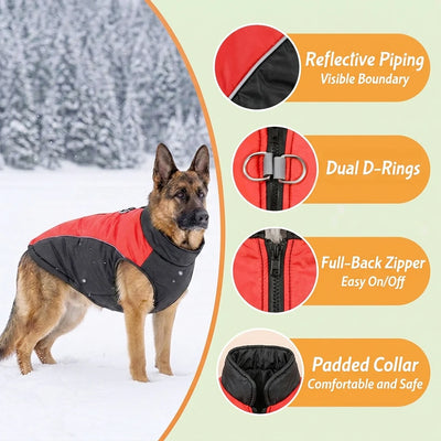 Manteau d'Hiver Chaud pour Chien Berger Allemand