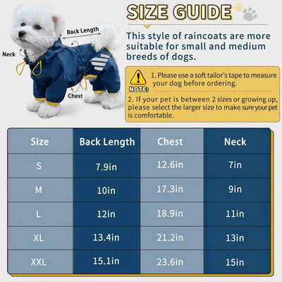 Manteau Imperméable Léger Réfléchissant Chien
