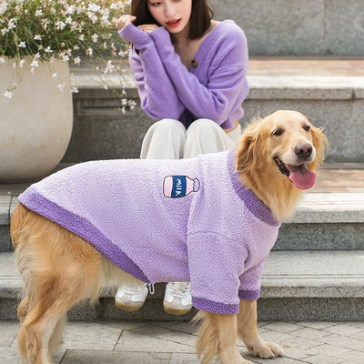 Manteau Sherpa Damier Grande Taille Gros Chien