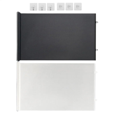 Barrière Chien Intérieur Rétractable Sans Outil Noire ou Blanche