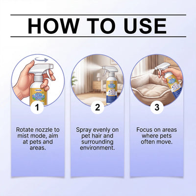 Spray Désodorisant Pelage et Intérieur Chien 120 ml