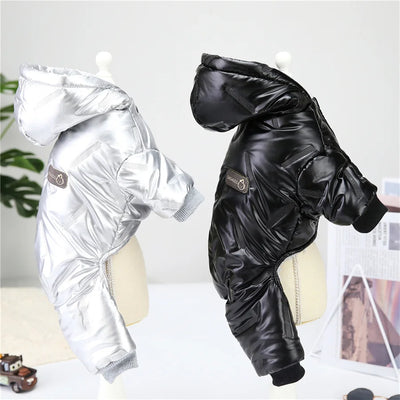 Combinaison Imperméable Hiver 4 Pattes Chien Capuche