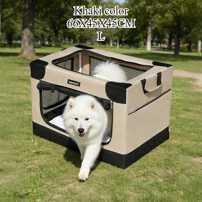Cage de Transport Pliable pour Chien Souple Oxford 600D
