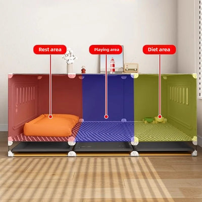Cage pour Chien d'Intérieur Meuble Transparente Deluxe