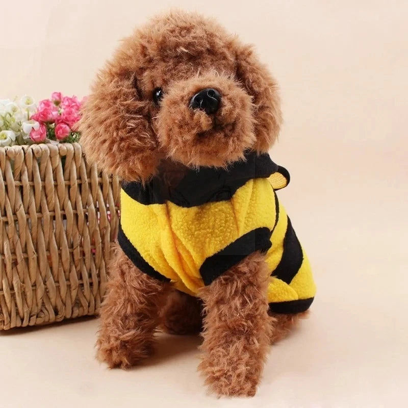 Déguisement Abeille Polaire Capuche pour Chien