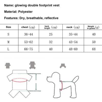 Gilet de Sécurité Réfléchissant Haute Visibilité pour Chien