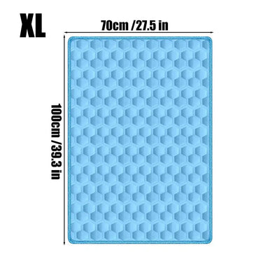 Tapis Rafraîchissant Chien Motif Nid d'Abeille, du S au 2XL