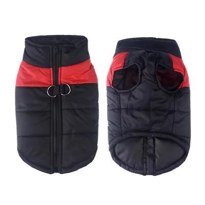 Doudoune Imperméable Chien Zippée Double Anneau en D