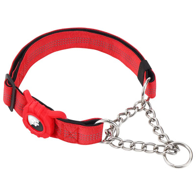 Collier Anti-Traction Réfléchissant Support AirTag pour Chien
