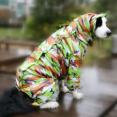 Manteau Imperméable à Capuche pour Grand Chien