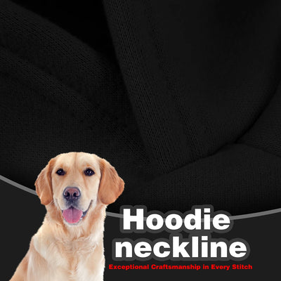 Sweat à Capuche Chien Imprimé Poignets Côtelés Hiver