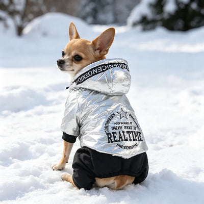 Combinaison Imperméable de Neige Petit Chien Doublure Polaire