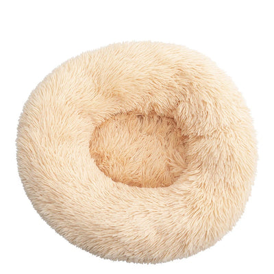 Panier Rond Donut Fibre Longue pour Chien 40 à 110 cm