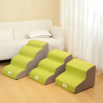 Escalier pour Chien Velours Mousse 2-3 Marches Petit Chien