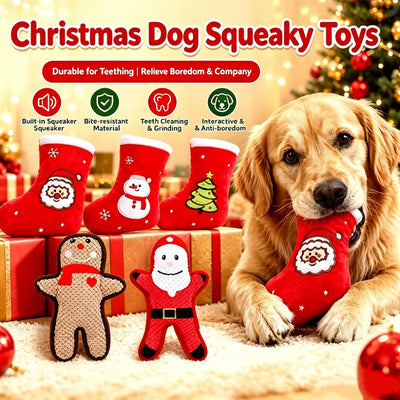 Jouet de Noel Peluche Couineur Chien