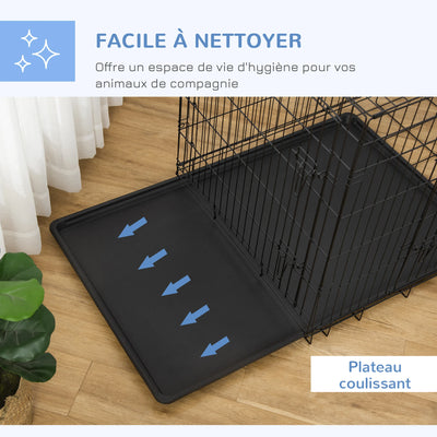 Cage Transport Pliante Gros Chien Métal