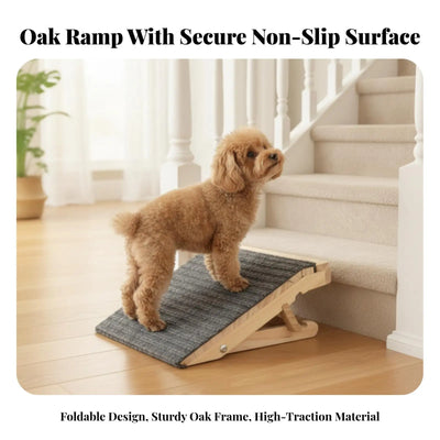 Rampe pour Chien Bois Pliable Réglable Antidérapante