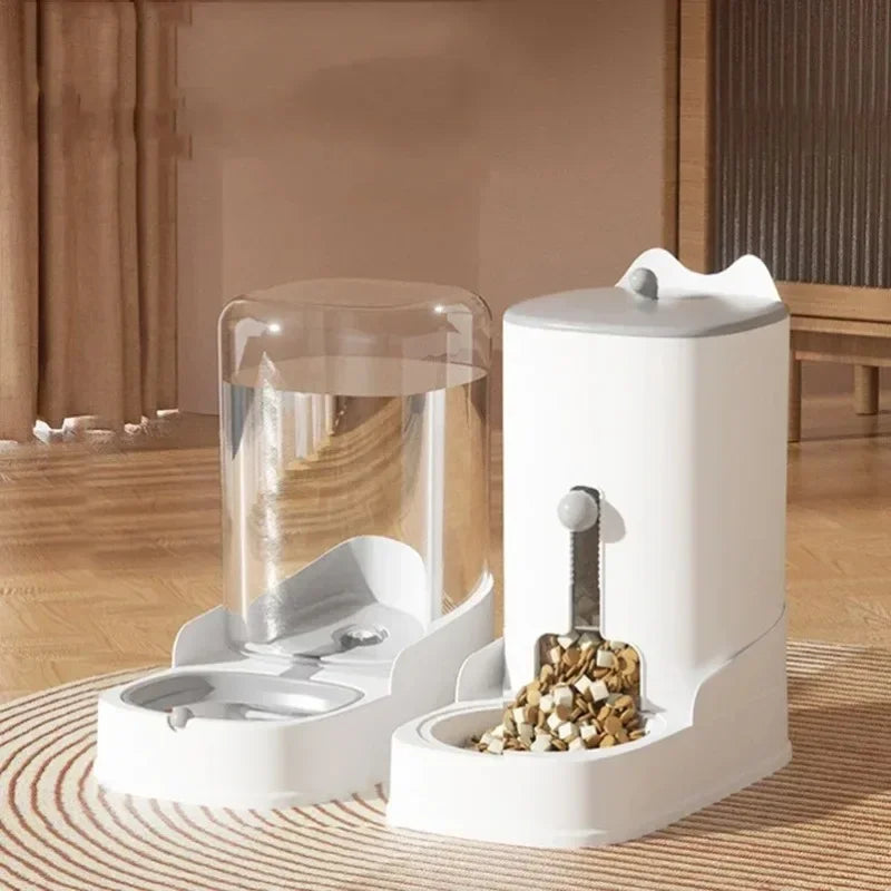 Distributeur Eau et Croquettes Chien Gravité Petit Chien 4,4 L
