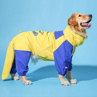 Manteau Imperméable pour Chien Combinaison Capuche 3XL à 7XL