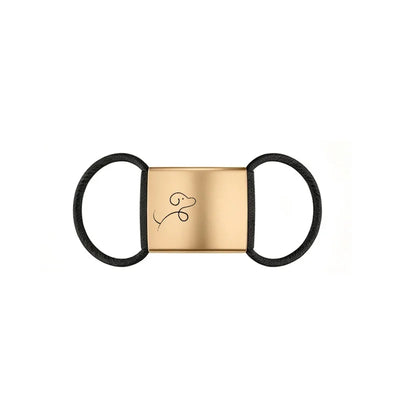 Médaille Silencieuse Coulissante Gravée pour Chien