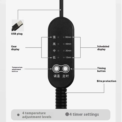 Niche d'Intérieur Chauffante USB pour Petit Chien et Chat
