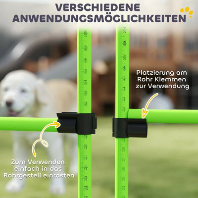 Kit d'Agility Chien 4 Obstacles Réglables avec Sac